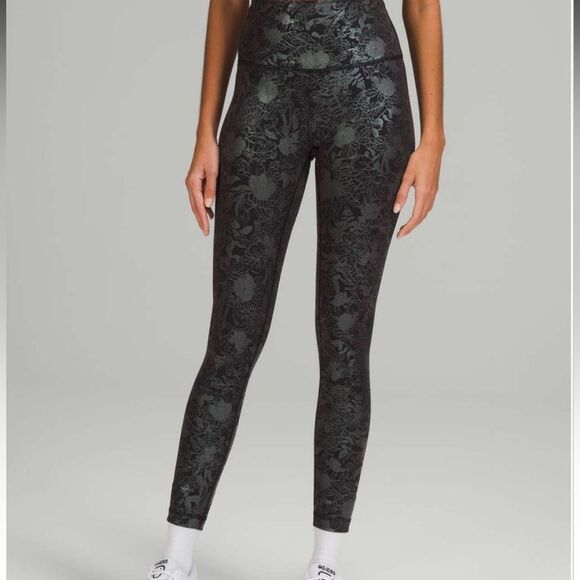 Lululemon Wunder Train High-Rise Tight 25.5" *Foil RARE SPELLOUT - Picture 7 of 9